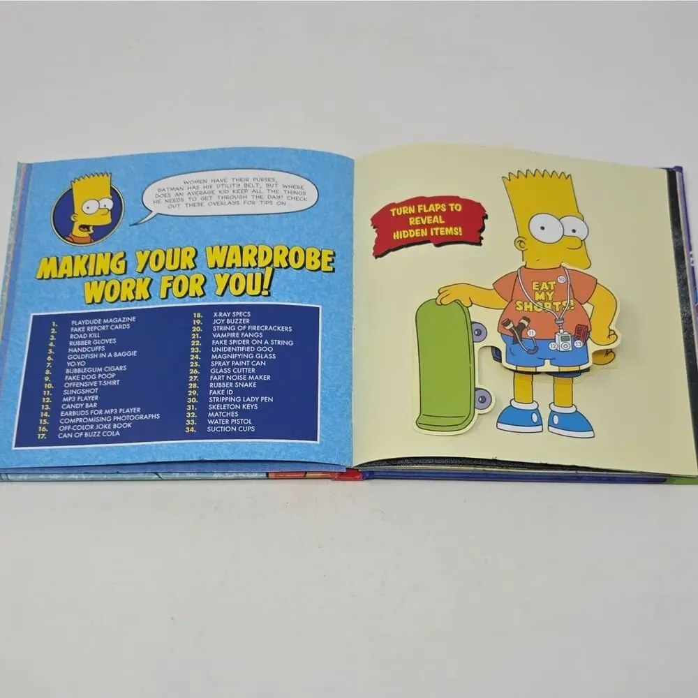 Bart Simpson Manual of Mischief Hardcover Illustrated Activity Book 2014 (Vault)